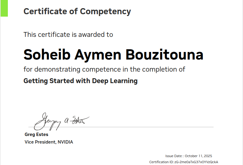 Nvidia Certificate
