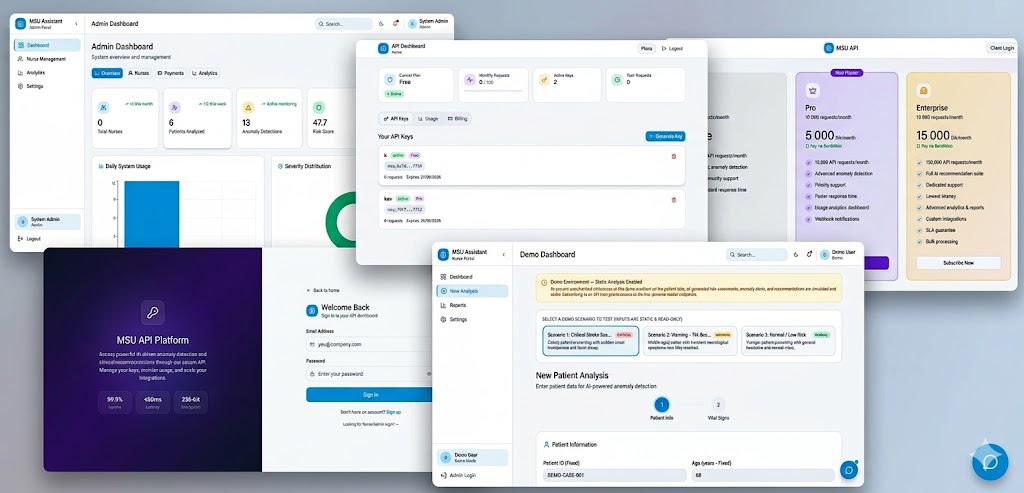 Emergencies Link AI dashboard suite
